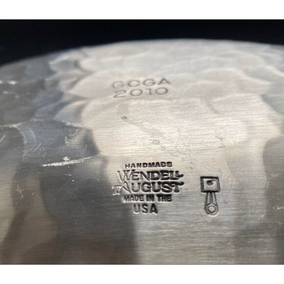 Handmade by WENDELL AUGUST FINE PEWTER Platter / Charger Plate | Classic Round D - Picture 2 of 7